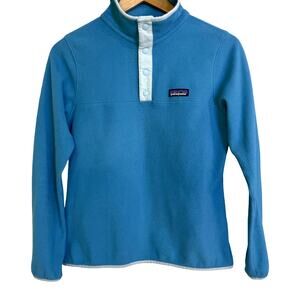 Patagonia Women’s Blue Snap-T Fleece Pullover Size S Recycled Polyester